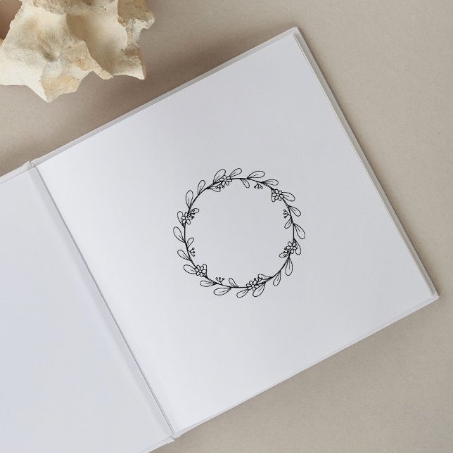 Circle Flower, Journal Frame  Rubber Stamp (Creator Uploaded)