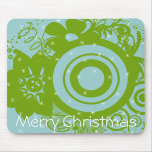 Circle Flowers Swirly - Customised - Customised Mouse Mat