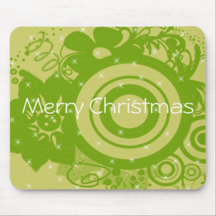 Circle Flowers Swirly - Customised Mouse Mat