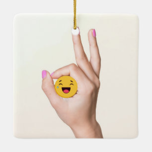 Circle Game Ok Got You Ceramic Ornament