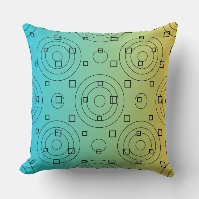 Circle Geometry Pattern;  Cushion (Front)