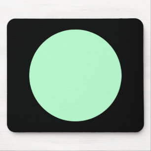 Circle - Ghost Green and Black Mouse Mat