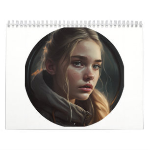 Circle girl calendar