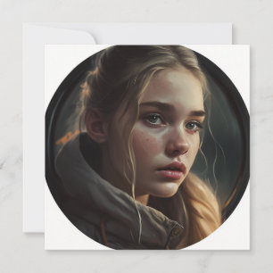 Circle girl card