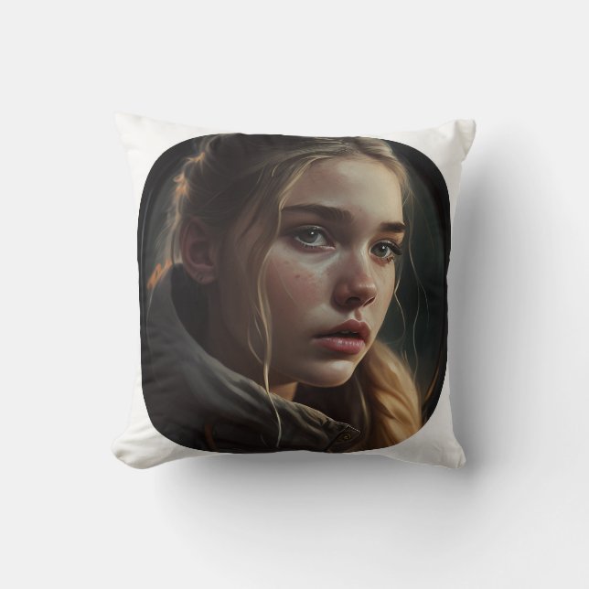Circle girl cushion (Front)