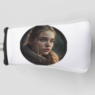 Circle girl golf head cover