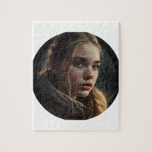 Circle girl jigsaw puzzle