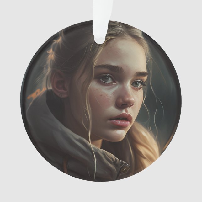 Circle girl ornament (Front)