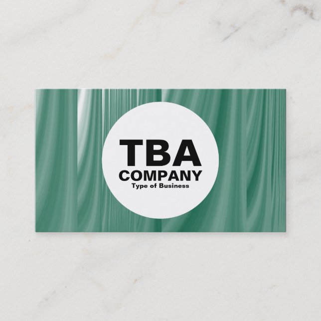 Circle - Green Cascade Business Card (Front)