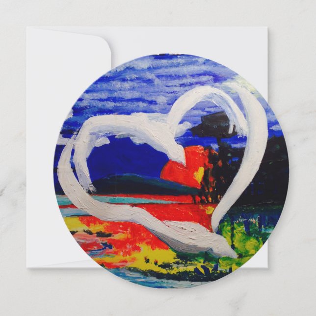 Circle Greeting Card (Front)