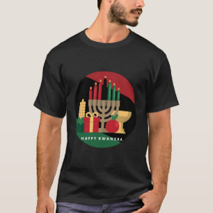 Circle Happy Kwanzaa Kwanza African Xmas For Chris T-Shirt
