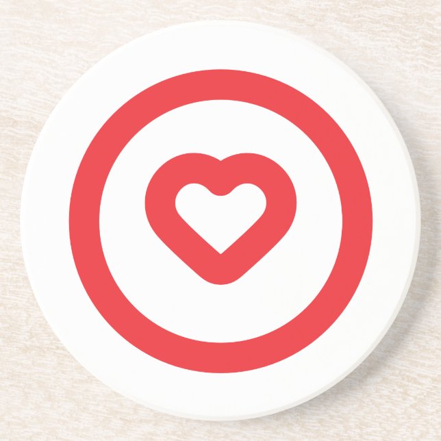 Circle Heart Coaster (Front)