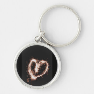 Circle heart key ring