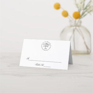 Circle I am my beloved's Hebrew Place Cards