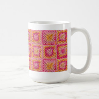 Circle in a Square Granny Square Mug