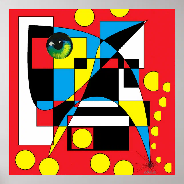 Circle Jerks Are Go Ken Gauge Abstract Poster | Zazzle