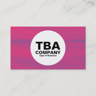 Circle - Jet Stream Red Business Card