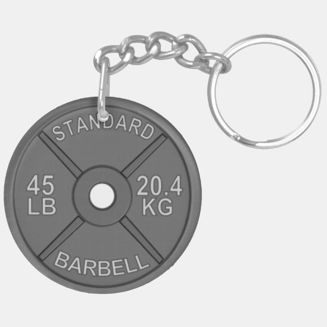 Circle Keychain with 45# Plate (Back Left)