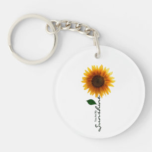 Circle Keychain - You Are My Sunshine