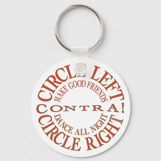 Circle Left, Circle Right Key Ring (Front)