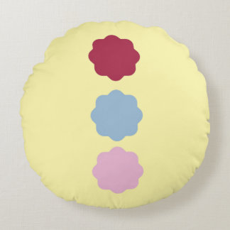 Circle Line Round Pillow
