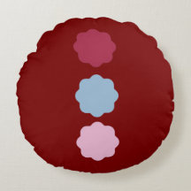 Circle Line Round Pillow