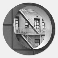 Circle & Lines Architecture Black and White Photo