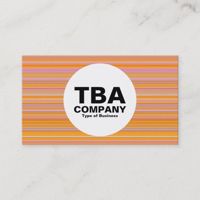 Circle - Lines Business Card (Front)
