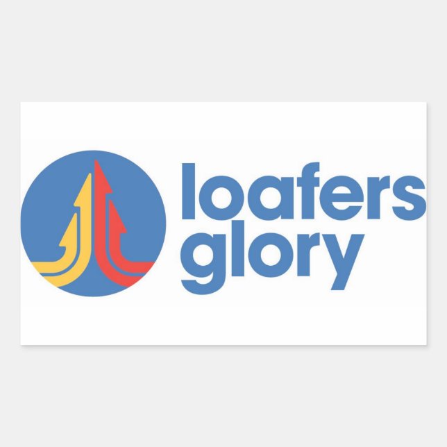 Circle Loafers Glory Logo Rectangular Sticker (Front)