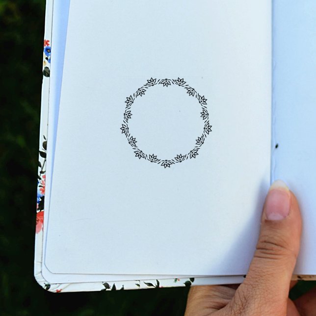 Circle Lotus Journal  Rubber Stamp (Creator Uploaded)