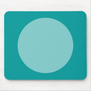 Circle - Lt Blue Green and Ocean Green Mouse Mat