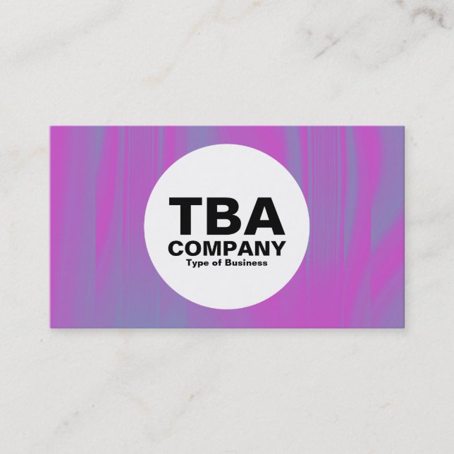 Circle - Magenta Cascade Business Card (Front)
