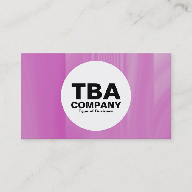 Circle - Magenta Glass Business Card (Front)
