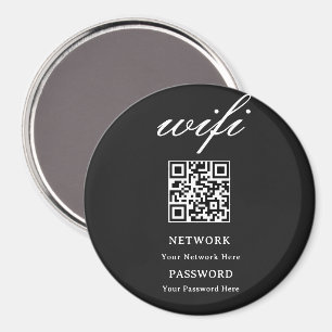 Circle Magnet Modern Wifi Password Network
