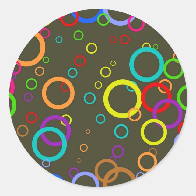 Circle Mania Classic Round Sticker (Front)