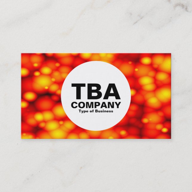 Circle - Molten Bubbles 02 Business Card (Front)