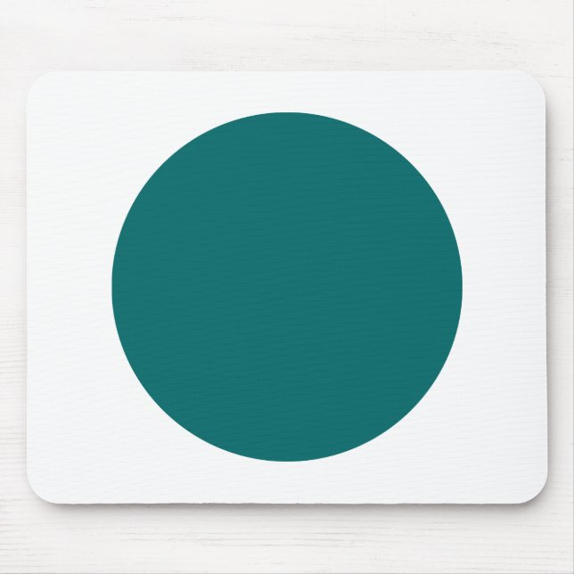 Circle - Moss Green and White Mouse Mat (Front)