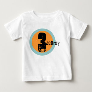 Circle Name and Age 3rd Birthday Tshirt