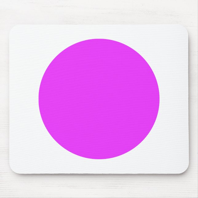 Circle - Neon Purple on White Mouse Mat (Front)