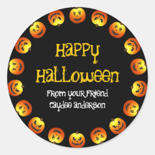 Circle O' Jack O'Lanterns Sticker