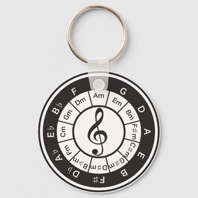 Circle of 5th key ring (Front)