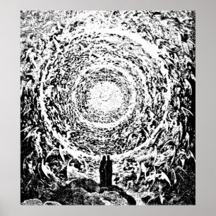 Circle of Angels Dante's Paradise Illustration Poster