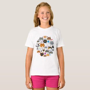 Circle of Cats Girl's T-Shirt