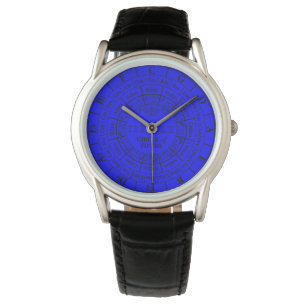 Circle of Fifths Blue Protector Leather Watch