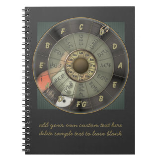 Circle Of Fifths - Vintage Guitar Personalised Notebook