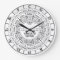 Circle of Fifths White Round Large Wall Clock