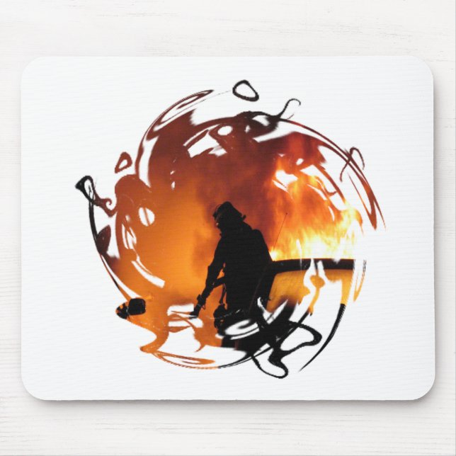 Circle Of Flames Mouse Mat (Front)