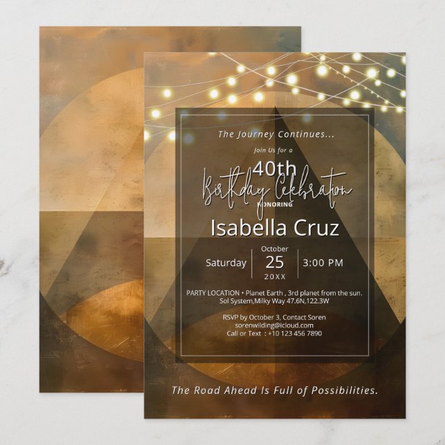 Circle of Form | Minimal Design Invitation (Front/Back)