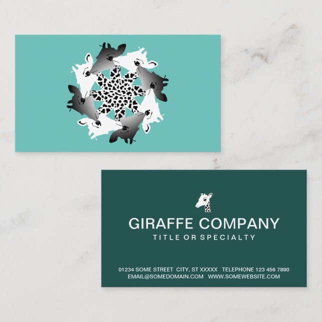 circle of giraffes business card (Front/Back)