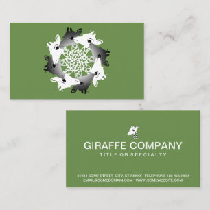 circle of giraffes business card